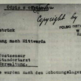 Officiele Duitse transportlijst van het Konzentrationslager Ravensbruck gedateerd op 6 april 1945