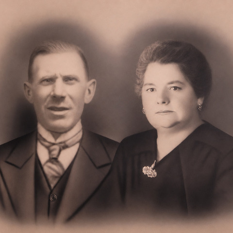 Jozef Keustermans en Anna Huybs