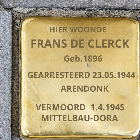 Struikelsteen Frans De Clerck