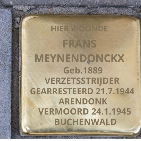 Struikelsteen Frans Meynendonckx